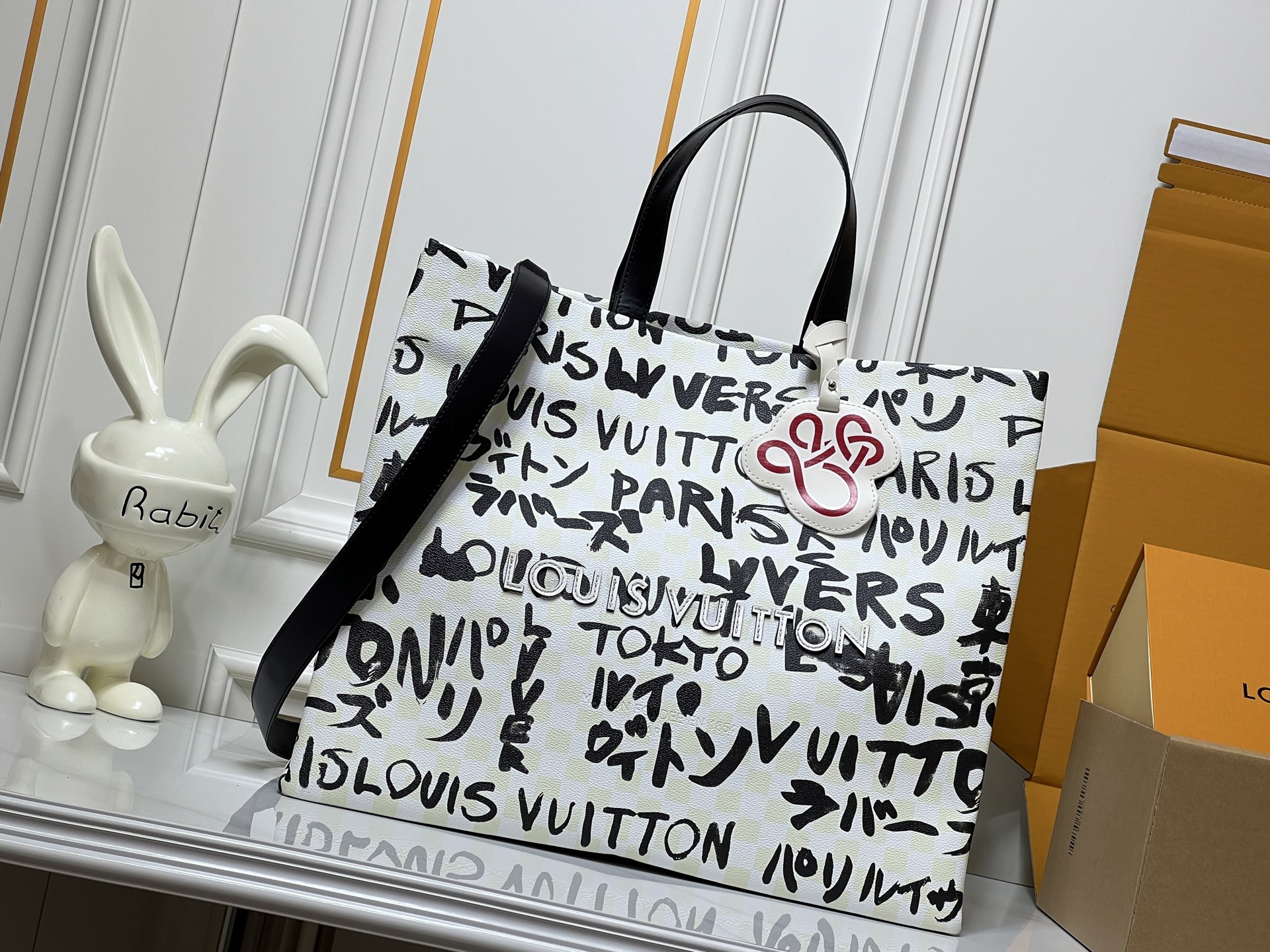 Louis Vuitton LV West BB Handbag Premium Canvas Zip Closure Business Casual Unisex